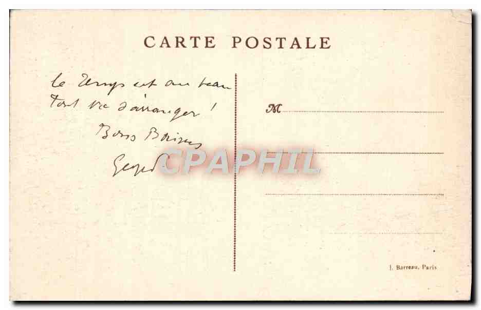 CPA Au Large D'Evian — Verso