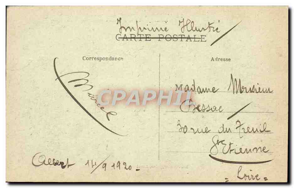 CPA Albert Vue Generale Prise de la route D'Amiens  — Back