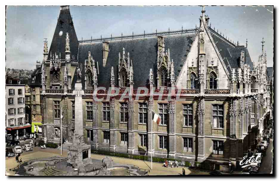 CPM Rouen Palais de Justice et Monument Aux Morts