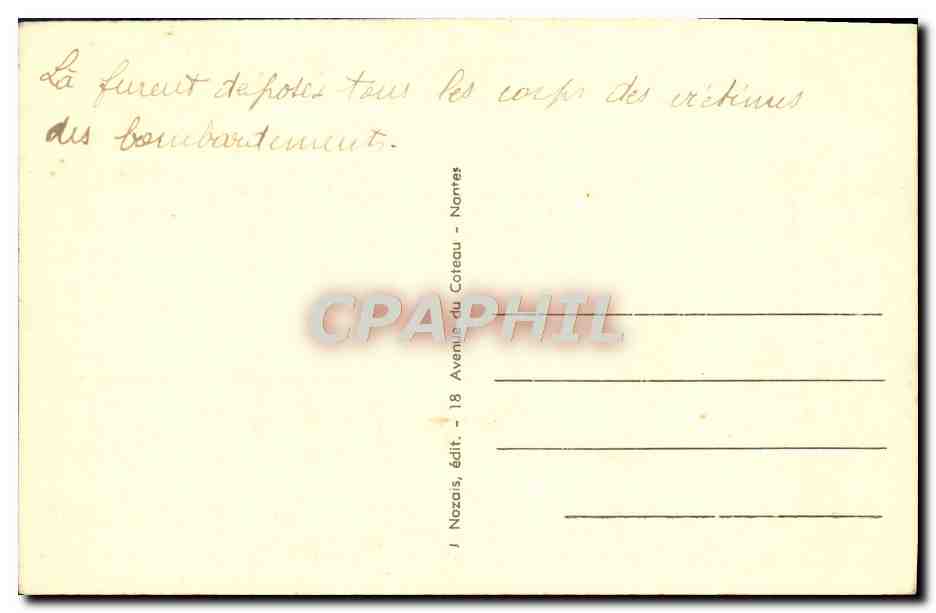 CPA Nantes Le Musee des Beaux Arts — Verso