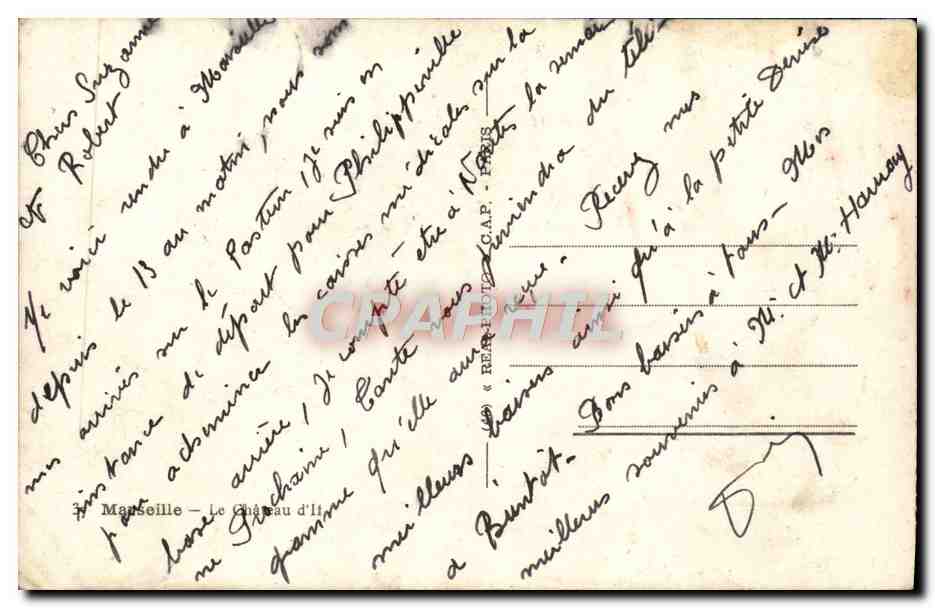 CPM Marseille Le Chateau d'If — Reverso