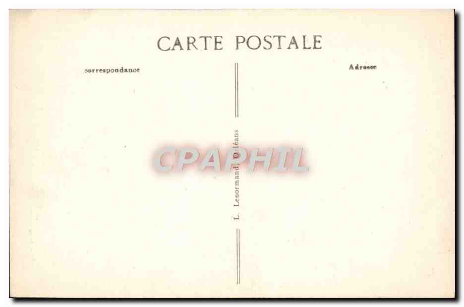 CPA Orleans La Cathedrale — Verso
