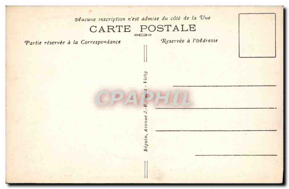 CPA Royat Les Bains L'Eglise et la Fontaine — Rückseite