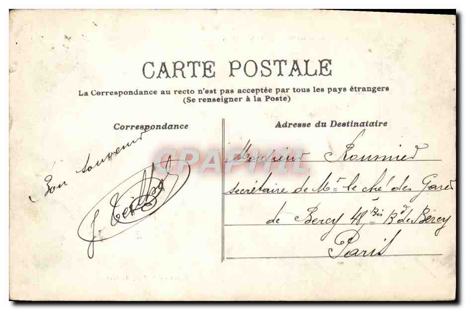Vallée de la Dore — 228 — OLLIERGUES, Entrée, Route de Saint-Gervais — Rückseite