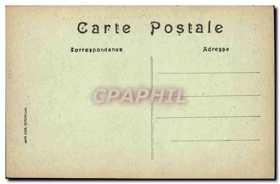 CPA Versailles Aile du Senat et la Pyramide — Verso
