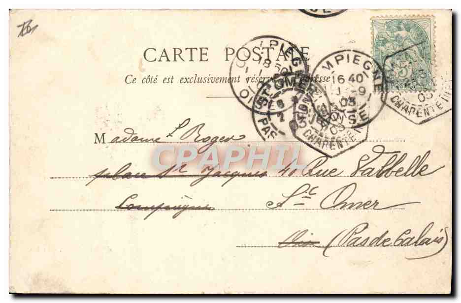 CPA Royan Pontaillac La Plage — Back