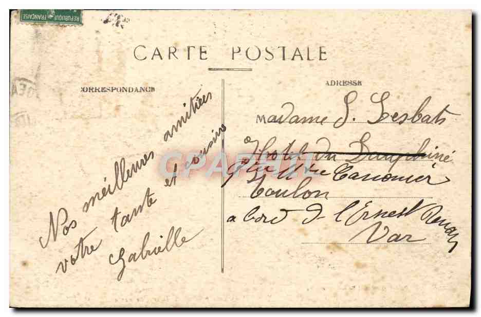 CPA Bordeaux Panorama Pris de la Tour Pey Berland — Verso
