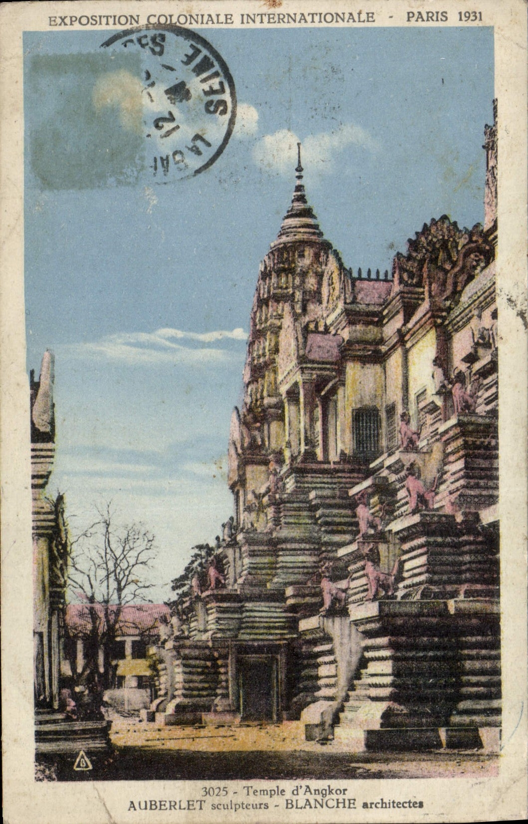 CPA Exposition Coloniale Internationale Paris 1931 Temple d'Angkor 