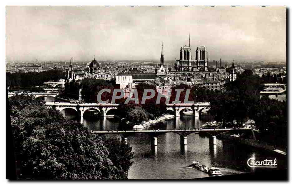CPM Paris La Pointe de la Cite et les Ponts