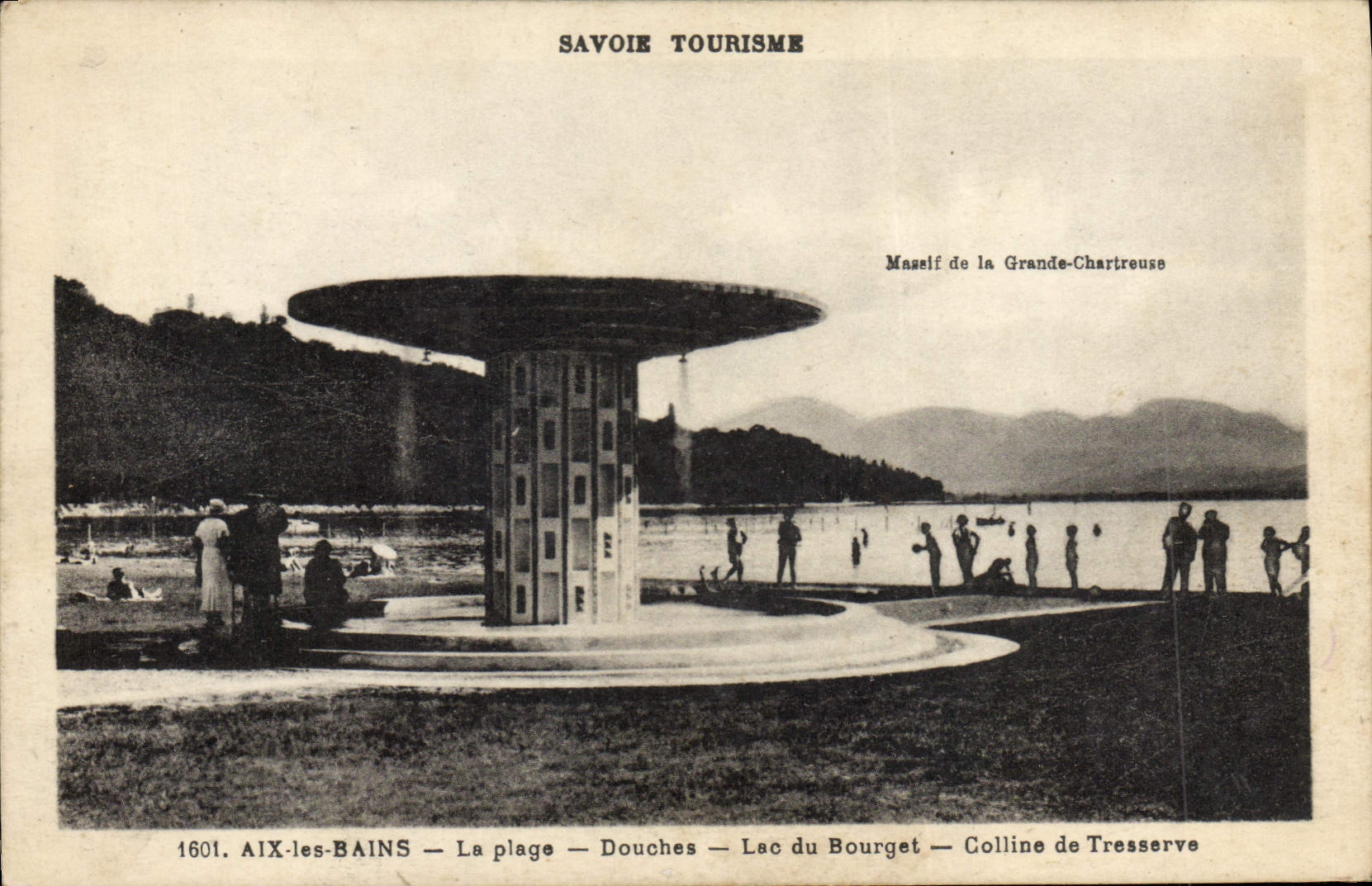 Aix-les-Bains — La plage — Douches — Lac du Bourget — Colline de Tresserve — Savoie Tourisme