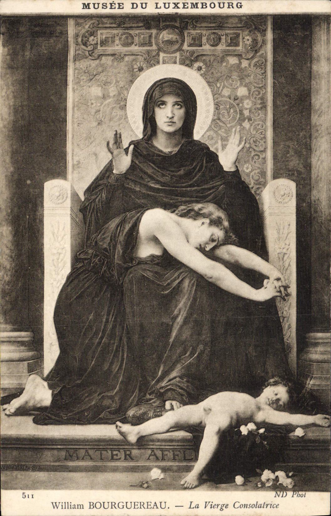 CPA Musee Du Luxembourg William Bourguereau La vierge consolatrice Paris