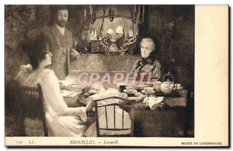 CPA Musee Du Luxembourg Paris Brouillet Intimite