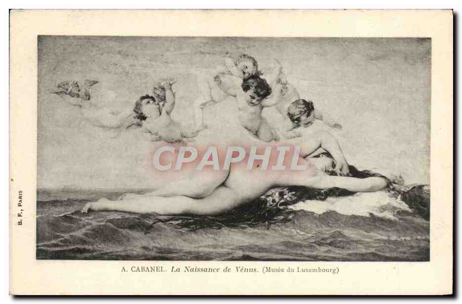 CPA Musee Du Luxembourg Paris Cabanel La Naissance de Venus Ange