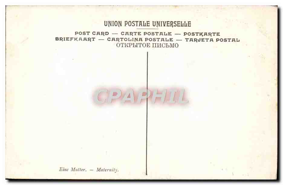 CPA Musee Du Luxembourg Paris Carriere Maternite — Verso