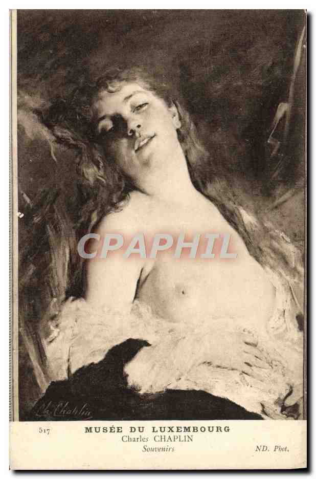 CPA Musee Du Luxembourg Paris Charles Chaplin Souvenirs