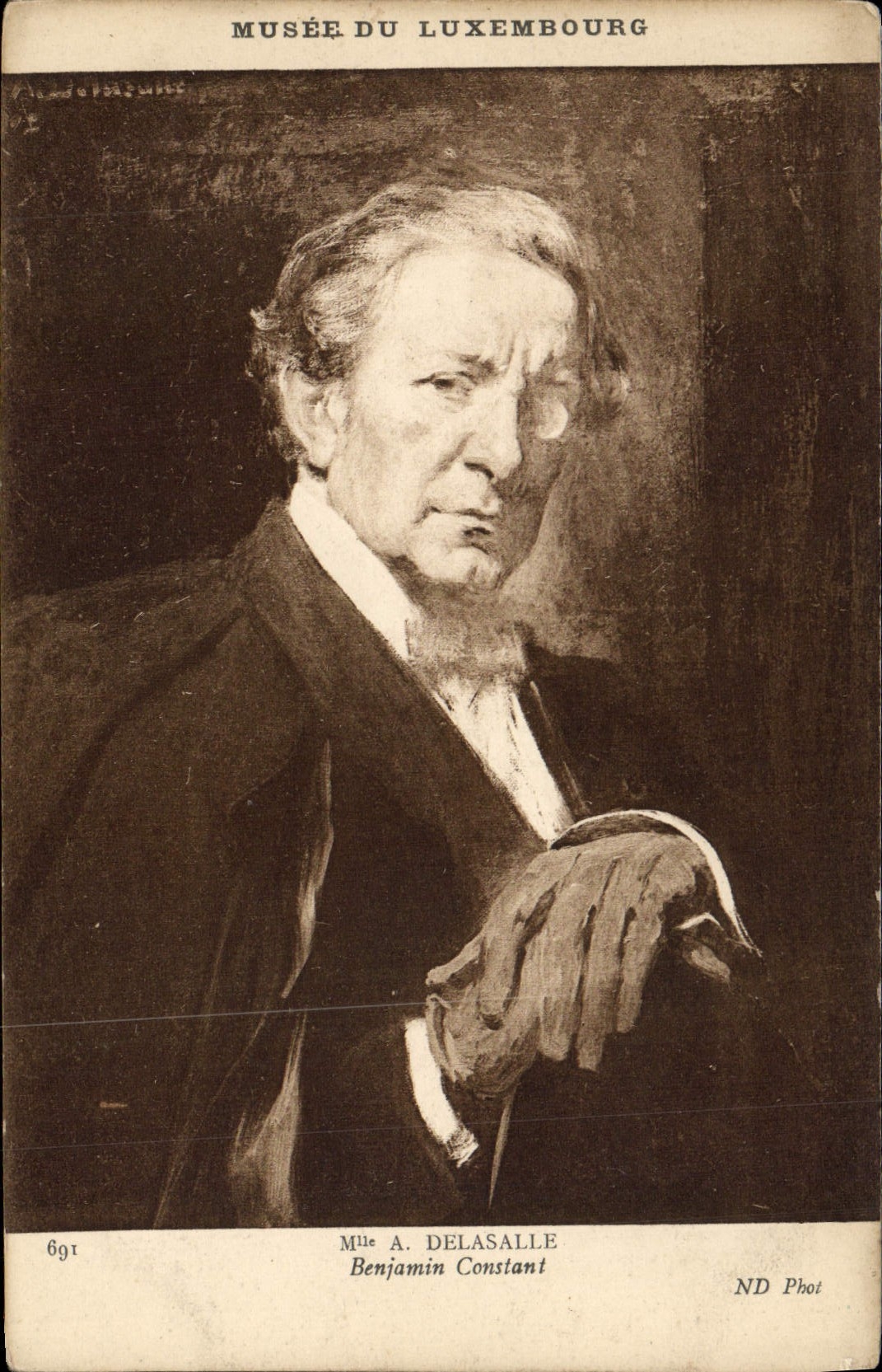 CPA Musee Du Luxembourg Paris Mlle A Delasalle Benjamin Constant