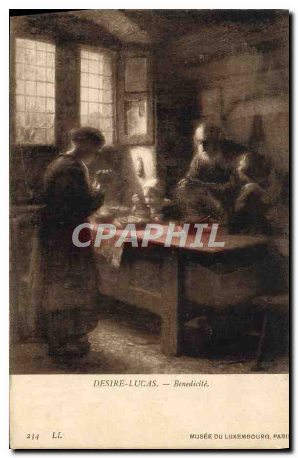 CPA Musee Du Luxembourg Paris Desire Lucas Benedicite