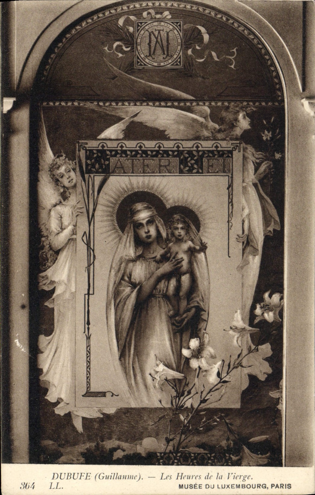 CPA Musee Du Luxembourg Paris Dubufe Les Heures de la Vierge