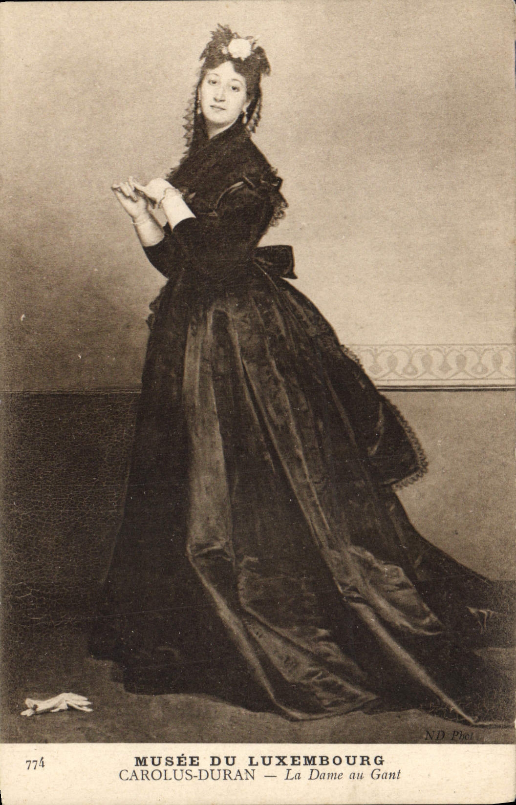 La Dame au Gant — Musée du Luxembourg — Carolus-Duran — N.D. Piel, n°774