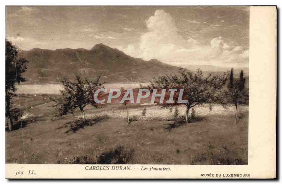 CPA Paris Musee du Luxembourg Carolus Duran Les pommiers