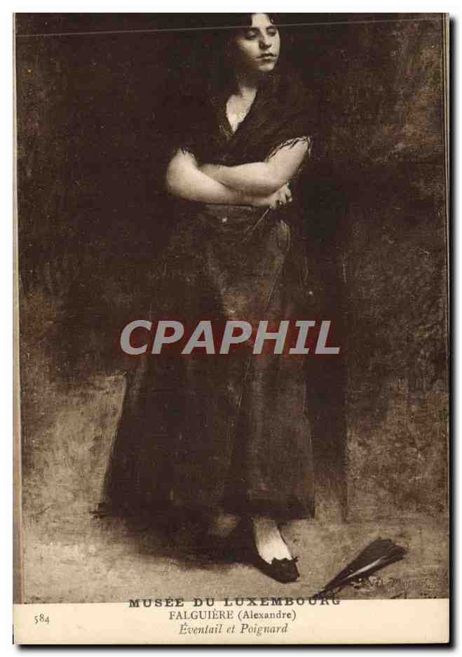 CPA Musee Du Luxembourg Paris Falguiere Eventail et poignard