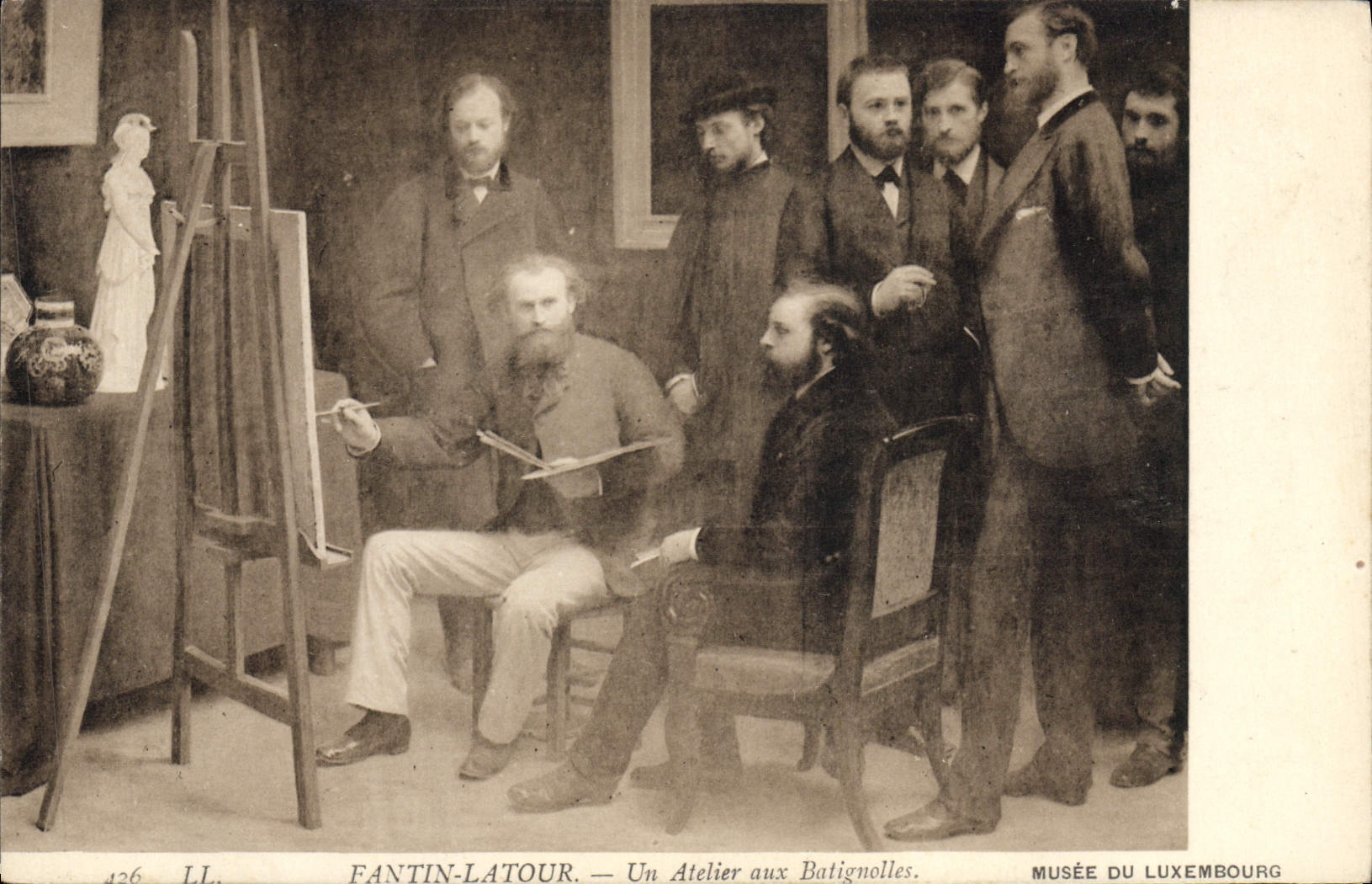 Atelier in den Batignolles — Fantin-Latour — Musée du Luxembourg