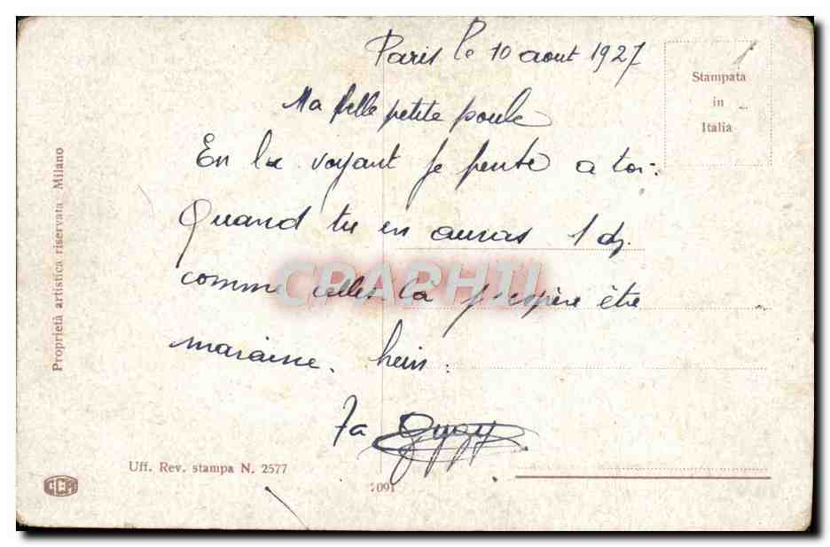 CPA Bonne Fete — Rückseite