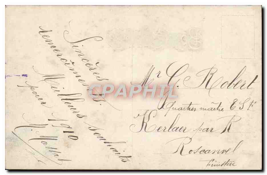 Mujer en piel — escena invernal con iglesia — J.N. Paris, n°1007 — Reverso