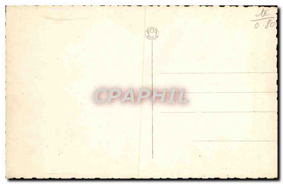 CPA Femme — Verso