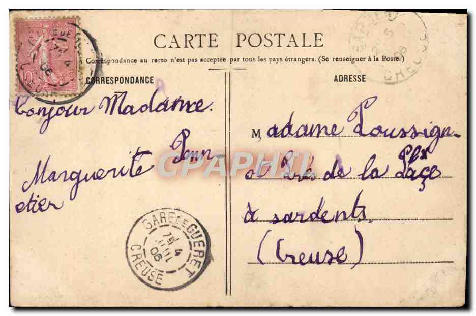 CPA Fantaisie Femmes Sous la neige  — Rückseite