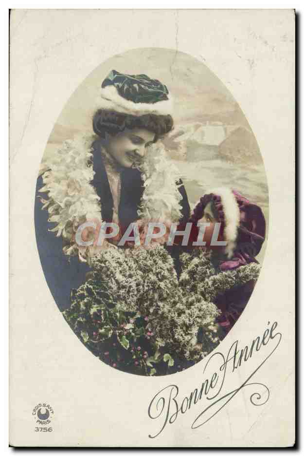 CPA Fantaisie Femme Enfant
