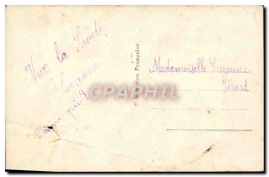 CPA Fantaisie Femme — Rückseite