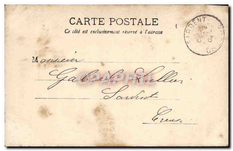 CPA Fantaisie Femme — Rückseite