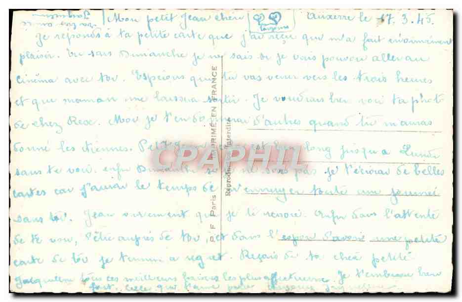 CPA Fantaisie Femme — Verso