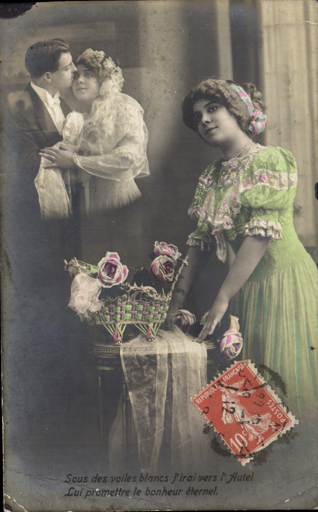 CPA Fantaisie Femme Mariage