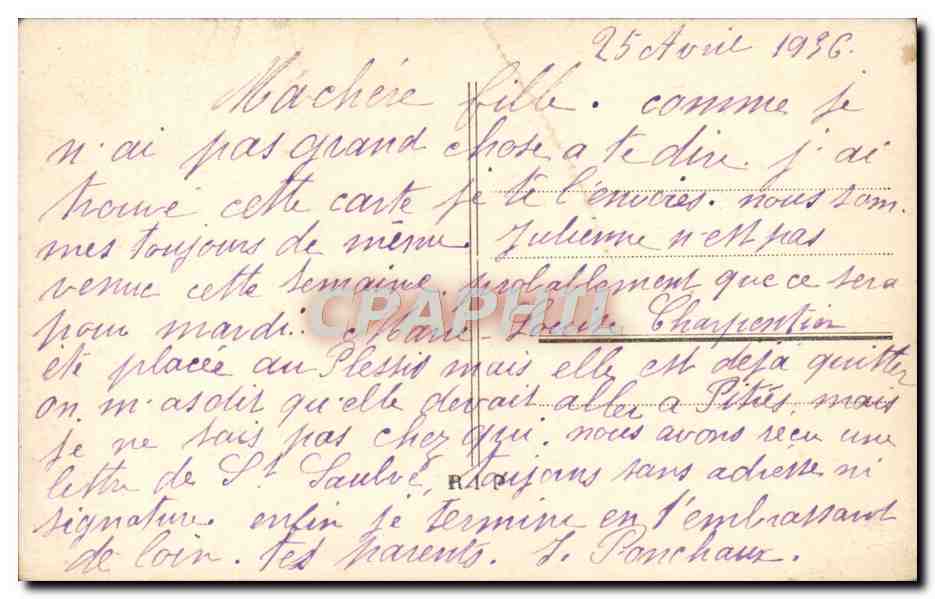 La Chiave dei Sogni — Cartolina di divinazione amorosa — editore sconosciuto, n° 1635 — Verso