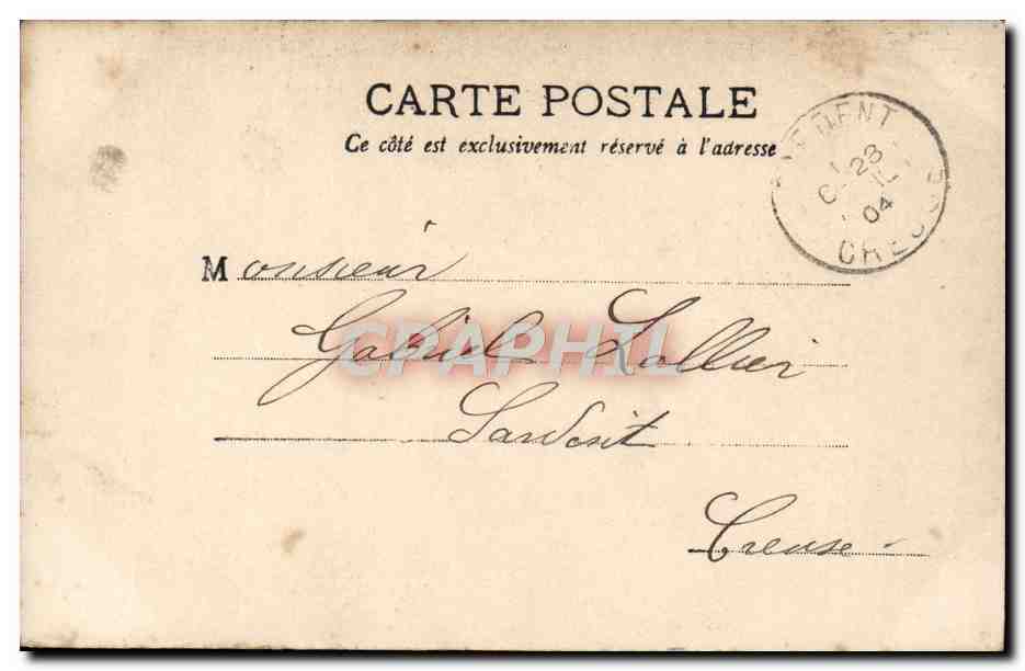 CPA Fantaisie Femme — Rückseite