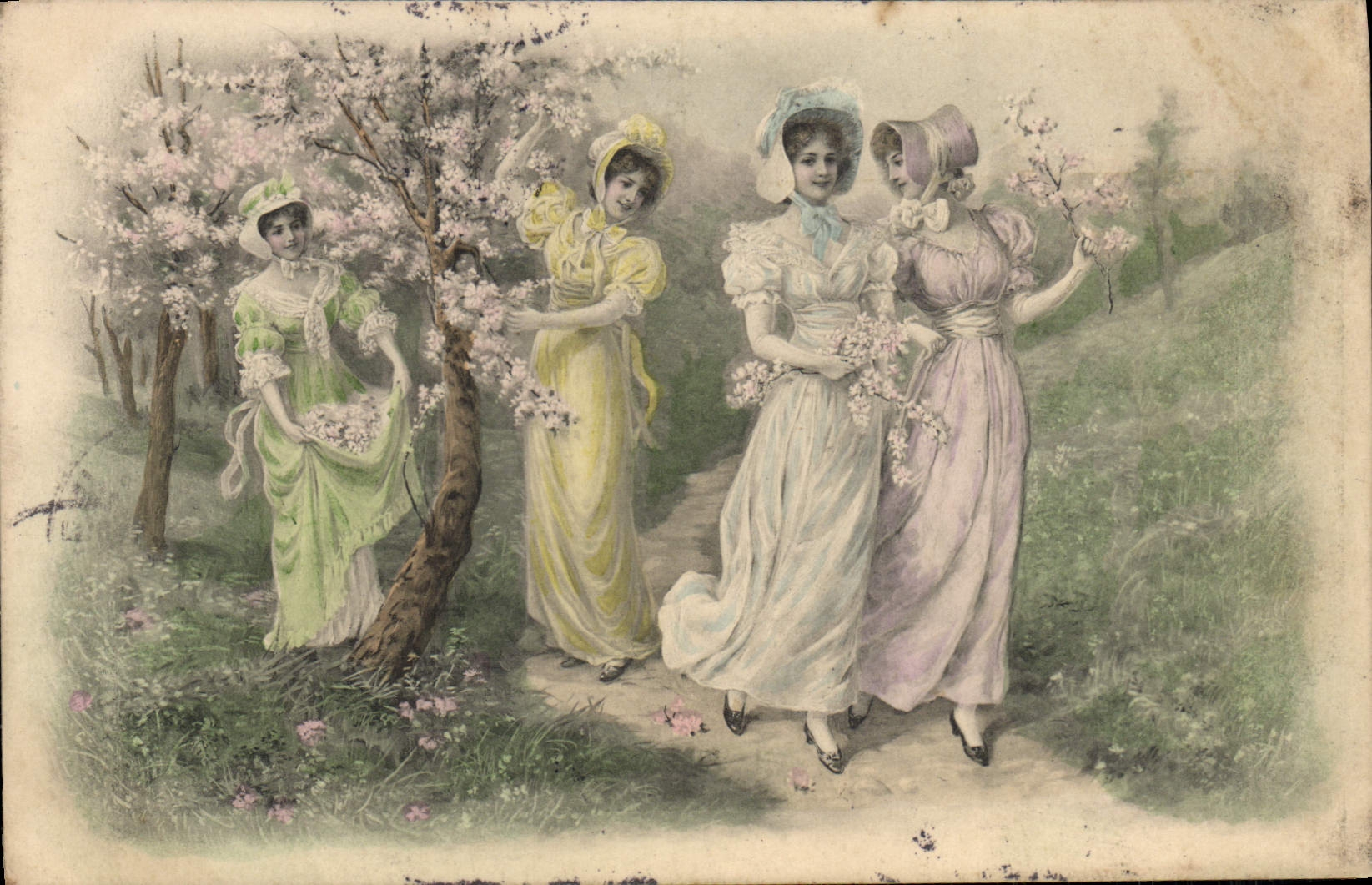 CPA Fantaisie Femmes