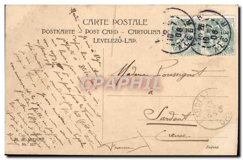 CPA Fantaisie Femmes — Rückseite