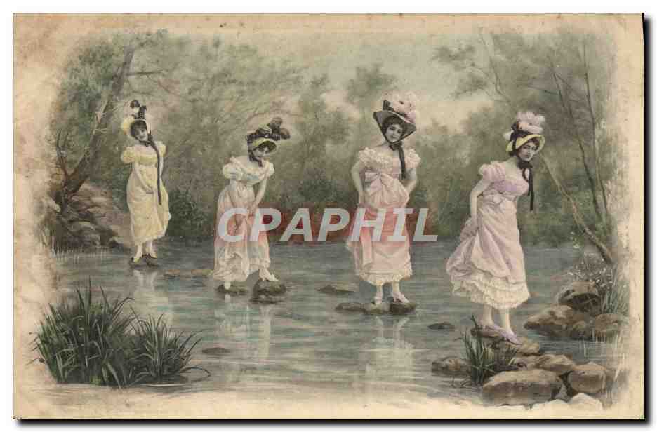 CPA Fantaisie Femme