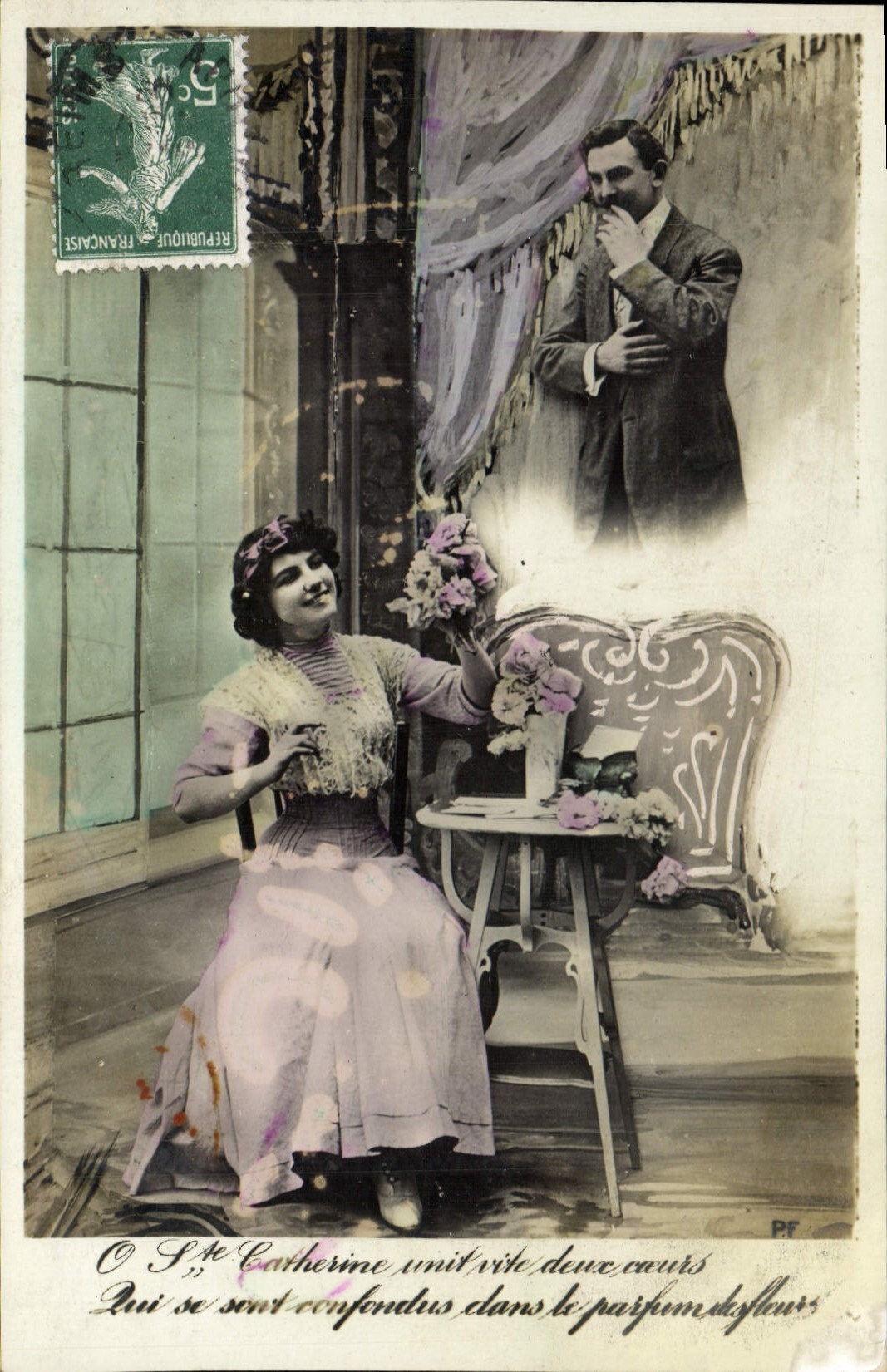 CPA Fantaisie Femme