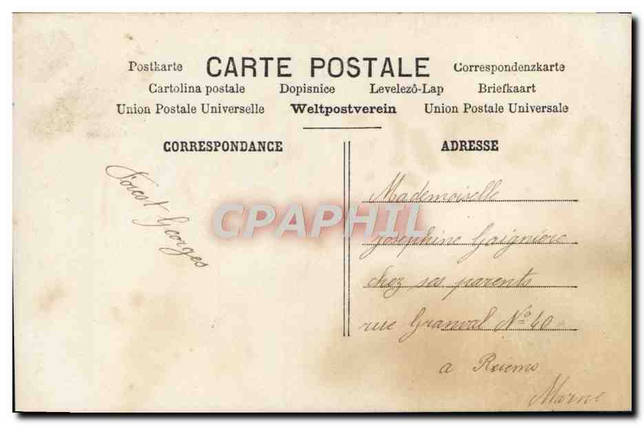 CPA Fantaisie Femme — Rückseite