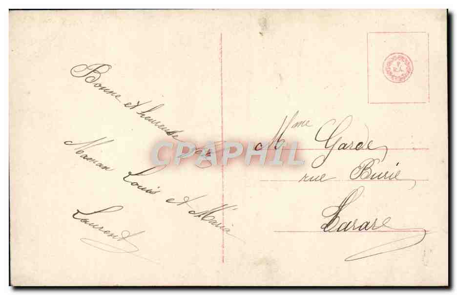 CPA Fantaisie Femme — Rückseite