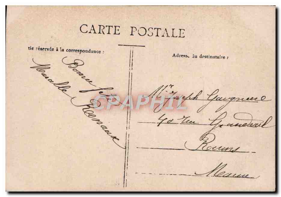 CPA Fantaisie Enfant — Verso