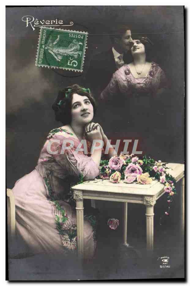 Jeune femme en robe rose — scène romantique — Photo Art 5/141