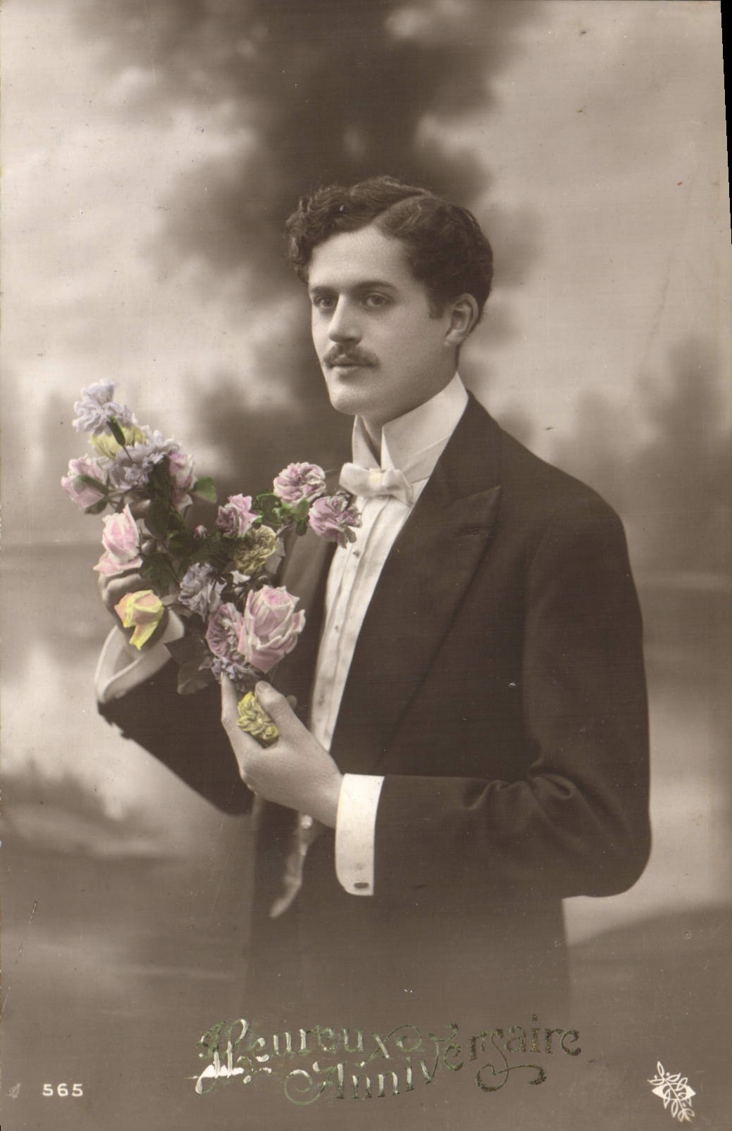Junge Mann in Abendkleidung — Geburtstag — Unbekannter Verlag, Nr. 5665