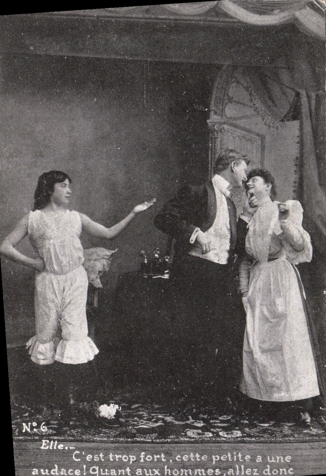 Scène de théâtre — scène de comédie — éditeur non visible, n°6