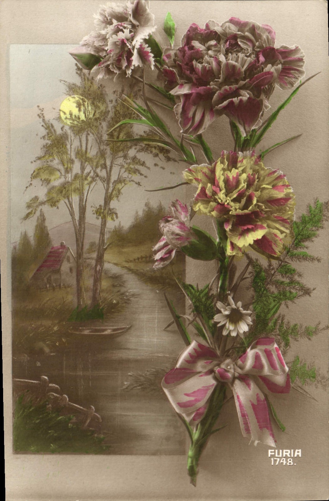CPA Fantaisie Fleurs