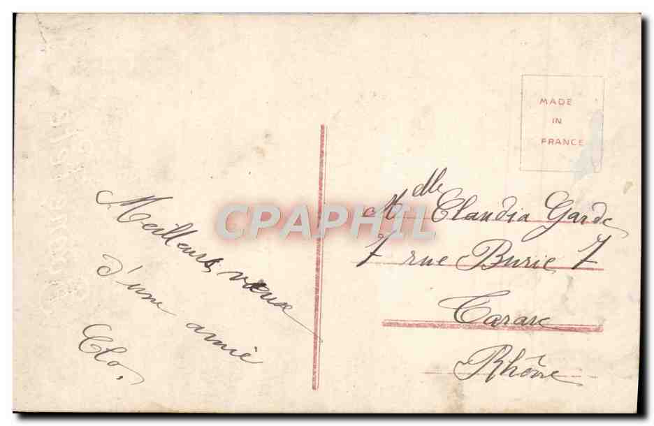 CPA Fantaisie Femme — Rückseite