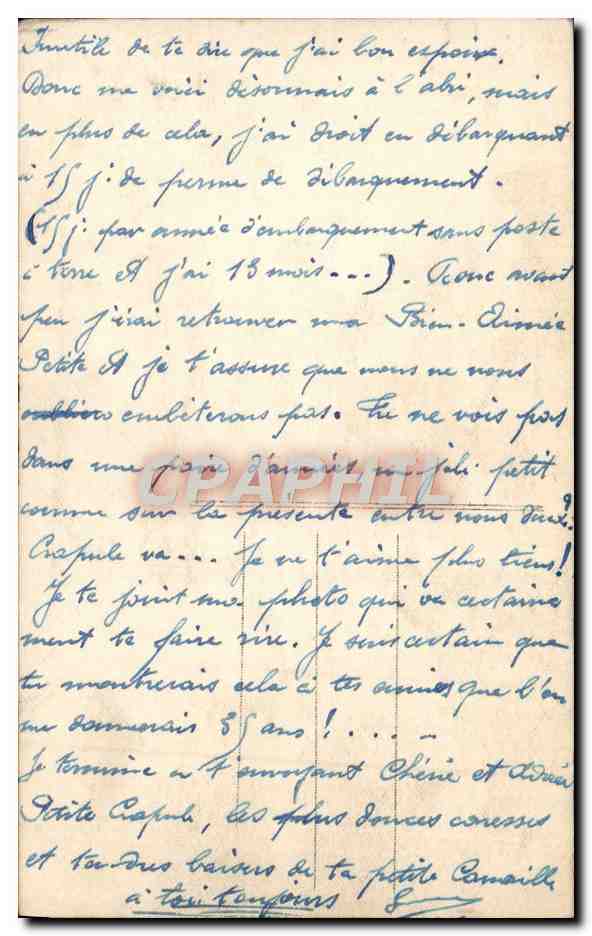 CPA Fantaisie Enfant — Verso